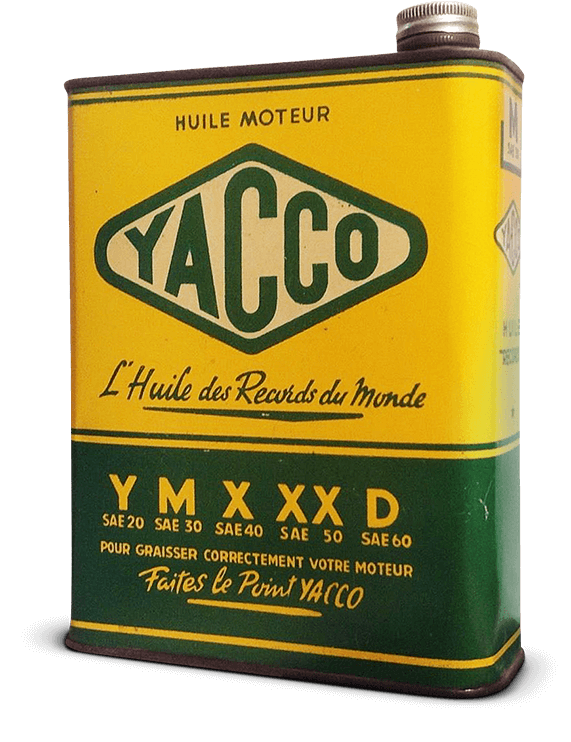 historicky obal oleja yacco